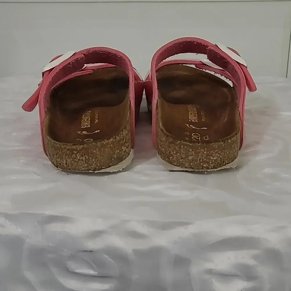 BIRKENSTOCK Arizona Pink Glitter Double Buckle Sandals EU Size 34 /US 3.5